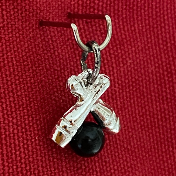 VTG I Crossed Bowling Pins + Black Ball Charm - Picture 12 of 16